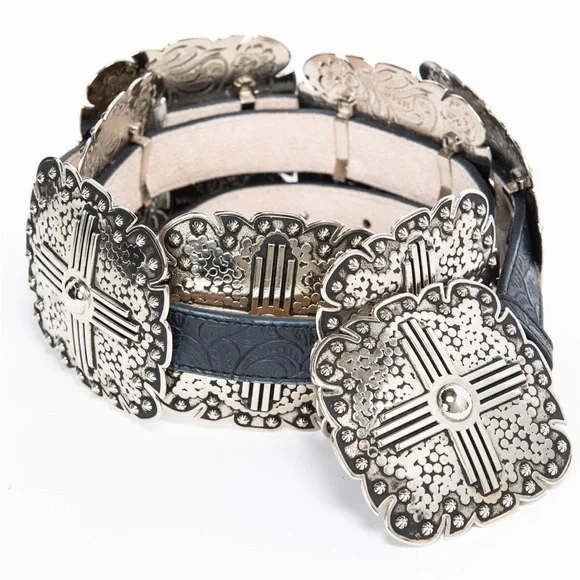 Angel Ranch Silver concho Belt NEW - Picture 2 of 5